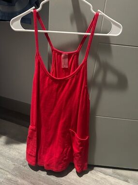 AS Revival Women’s Red Racerback Tank Top with Pockets